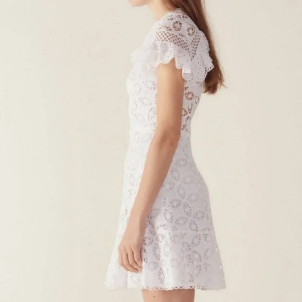 Sandro ✨ Ruffles and Lace Mini dress - Picture 2 of 10